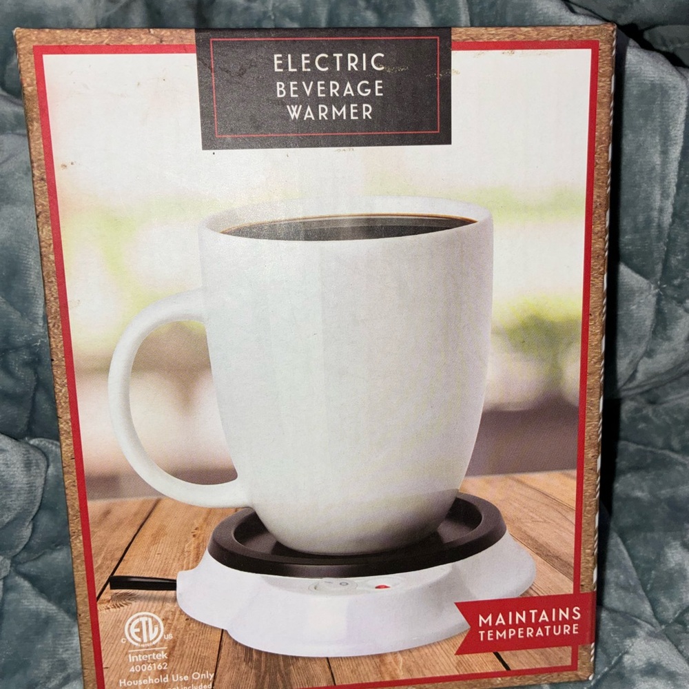 New Electric Beverage Warmer - White